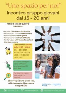Incontro Gruppo Giovani “Uno spazio per noi”