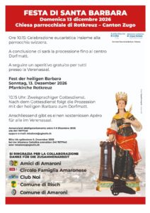Festa di S. Barbara – domenica 13 dicembre 2026