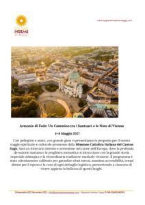 Pellegrinaggio: Armonia di Fede – un cammino tra i Santuari e le Note di Vienna, dal 4 al 8 maggio 2027